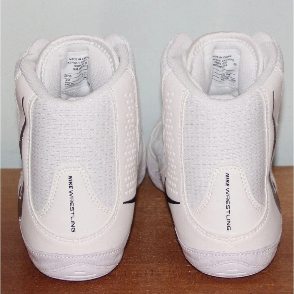 Nike Inflict 4 Wrestling Shoes Mens 10 White Black